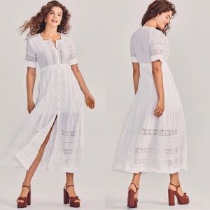 LoveShackFancy Edie white dress